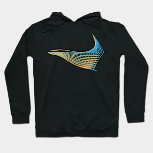 Curved Line - Grid Hoodie